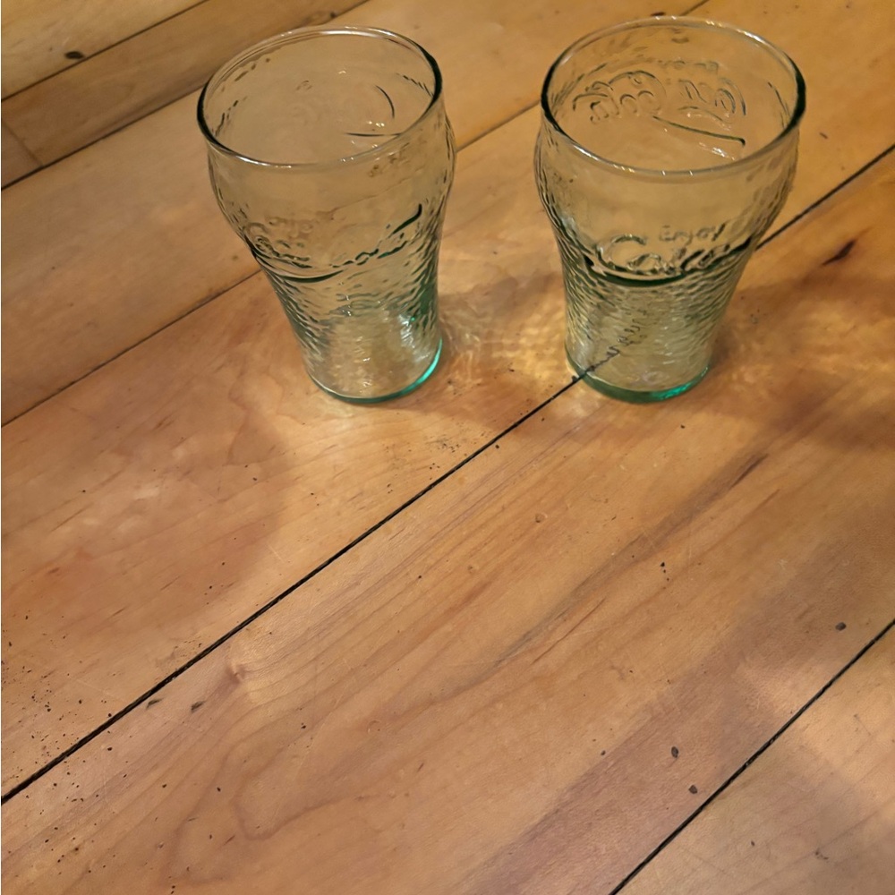Coca Cola Clear Glass Tumblers - Set of 2
